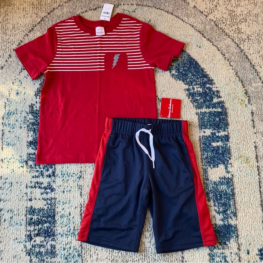 NWT Hanna Andersson Tee and Shorts Outfit 110 cm